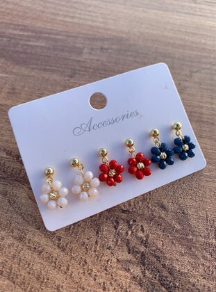 Multi Color - Earring - İsabella Accessories