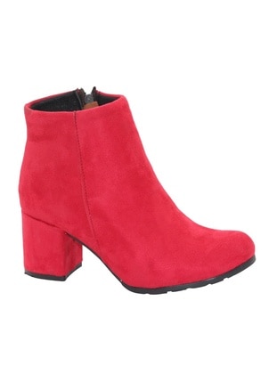 Red - High Heel Boots - Boots - Bluefeet