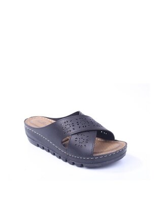 Black - Sandal - Slippers - Apella