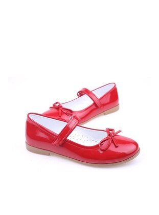 Red - Flat Shoes - Papuç Sepeti