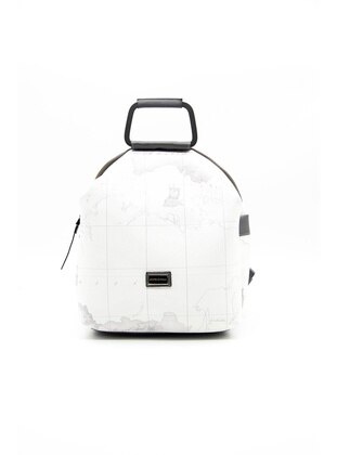 White - Backpacks - Silver Polo