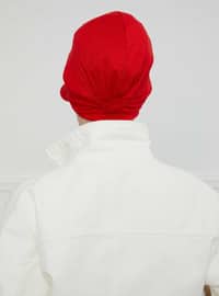 Red - 13gr - Plain - Simple - Cotton - Bonnet