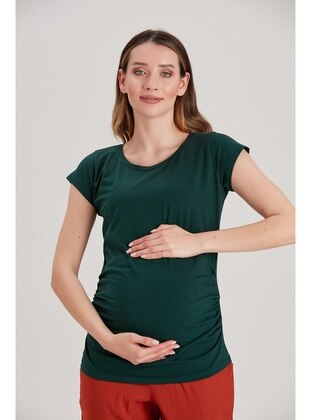 Green - Maternity Tunic / T-Shirt - Gör & Sin