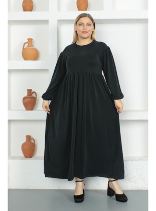 Black - Plus Size Dress - Maymara