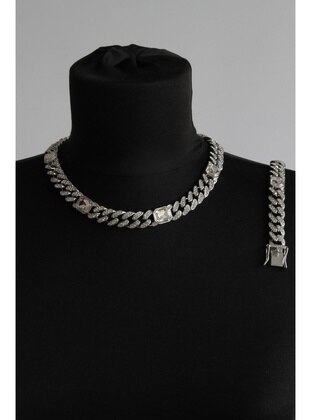 Silver color - Necklace - HEVISS