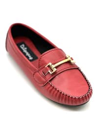 أحمر - باليرينات - جلد اصطناعي - أطقم مكونة من أحذية وحقائب