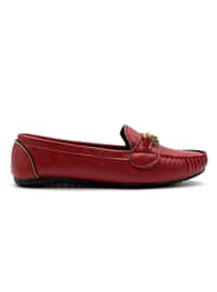 أحمر - باليرينات - جلد اصطناعي - أطقم مكونة من أحذية وحقائب