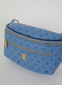أزرق - حقيبة بحمالة طويلة - حقيبة الخصر