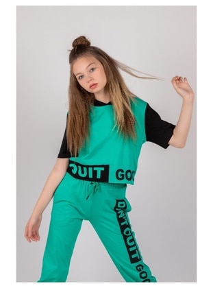 Green - Girls` Suit - Bukem Kids