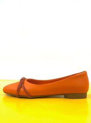 Orange - Flat Shoes - EarthArt