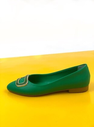 Green - Flat Shoes - EarthArt