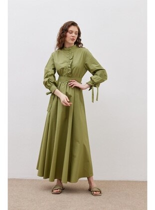 Green - Modest Dress - Fahhar