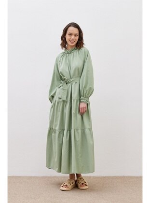 Green Almon - Modest Dress - Fahhar