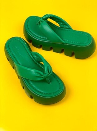 Green - Slippers - EarthArt