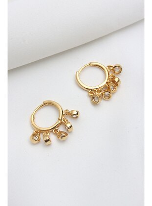 Golden color - Gold color - Earring - Süspüs Accessories