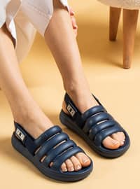 Navy Blue - Sandal - Sandal