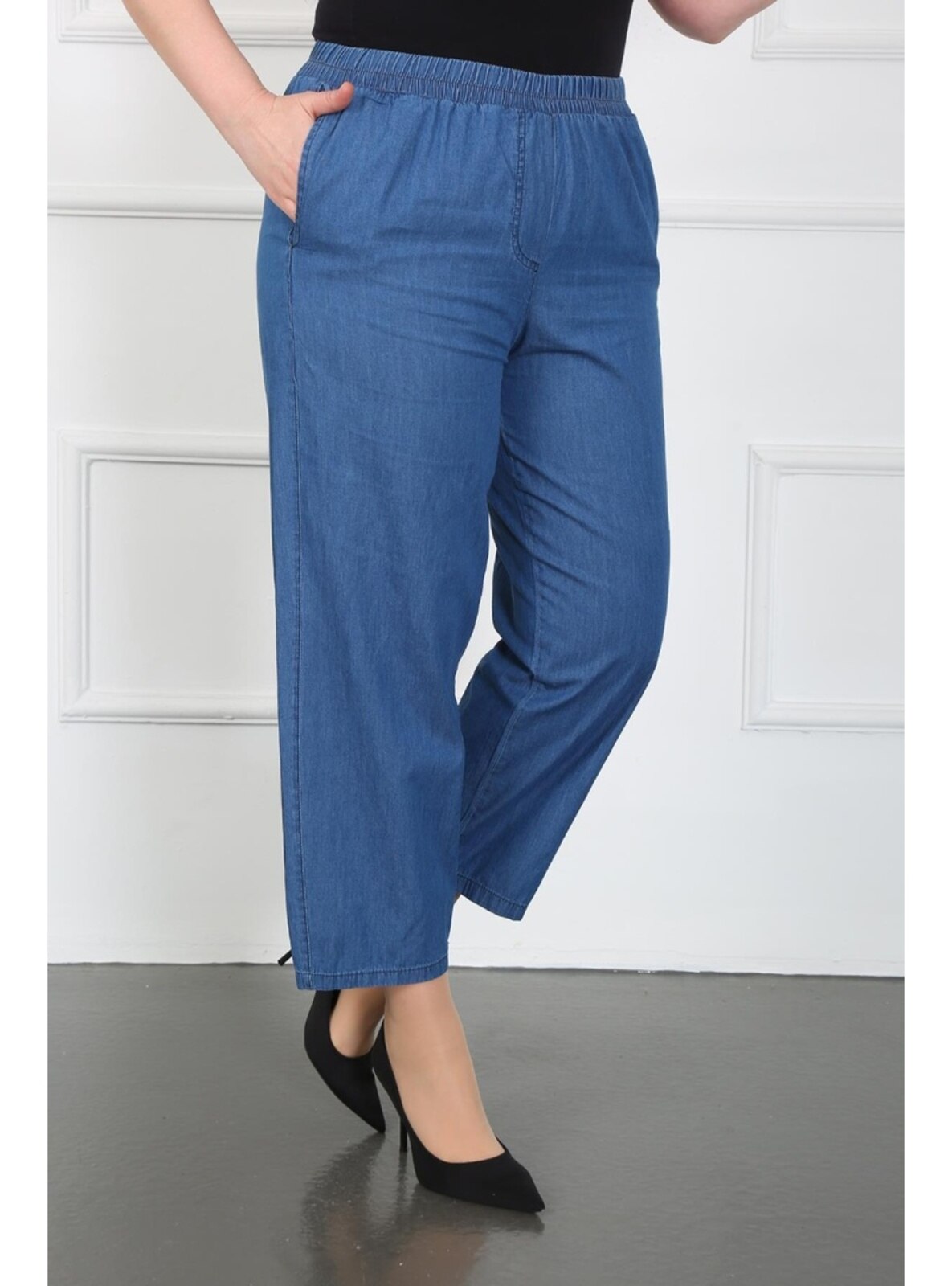 Navy Blue - Plus Size Pants