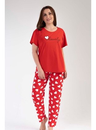 Red - Plus Size Pyjamas - Vienetta