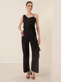 Fully Lined - Black - Evening Jumpsuits