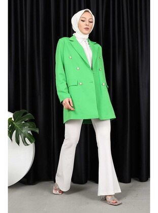 Green - Fully Lined - Jacket - İmaj Butik