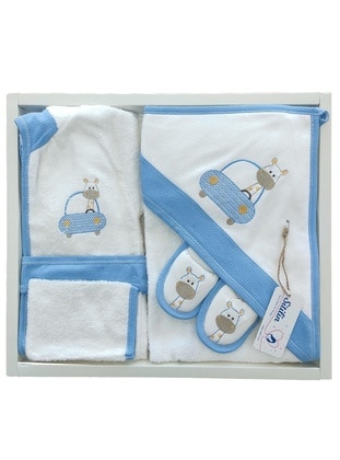 Blue - 500gr - Child Towel & Bathrobe - Sitilin