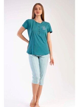 Turquoise - Pyjama Set - Vienetta