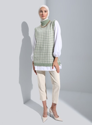 Mint Green - Knit Tunics - Refka