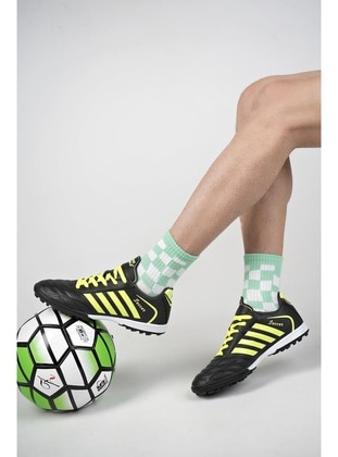 Black - Green - Football Boots - Sports Shoes - Muggo