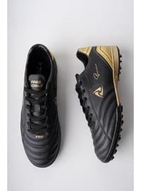 Black - Gold Color - Sports Shoes