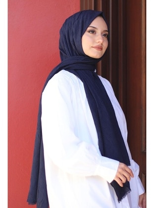 Afvente Bamboo Shawl Navy Blue