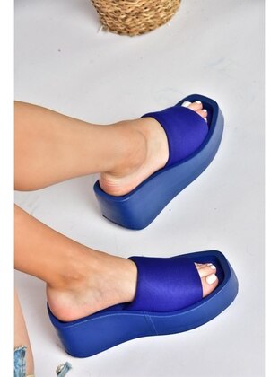 Saxe Blue - Sandal - Slippers - Fox Shoes