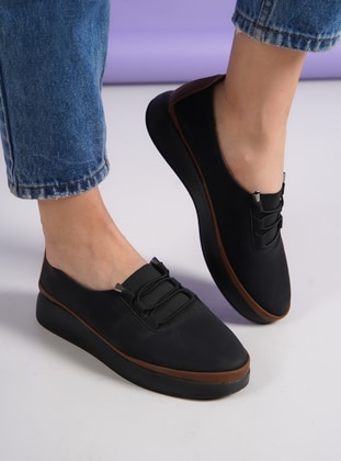 Casual - Black - Tan - Casual Shoes - Ayakkabı Havuzu