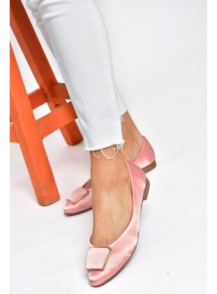 Powder Pink - Flat - Flat Shoes - Fox Shoes