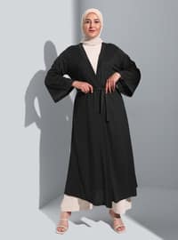 Unlined - Khaki - Plus Size Kimono