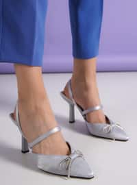 Silver color - High Heel - Heels