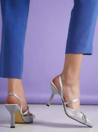 Silver color - High Heel - Heels