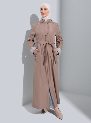 Mink - Fully Lined -  - Trench Coat - Olcay