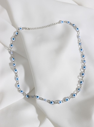 Silver color - Necklace - Batı Accessories