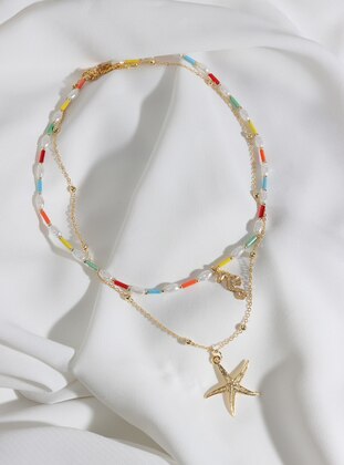 Multi Color - Necklace - Batı Accessories