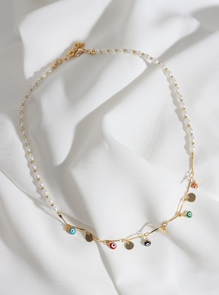 Multi Color - Necklace - Batı Accessories