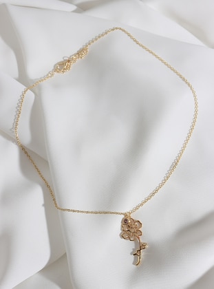 Gold color - Necklace - Batı Accessories