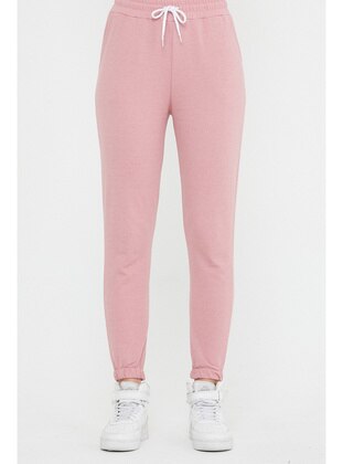 Pink - Tracksuit Bottom - MISSVALLE
