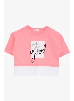 Neon Pink - Girls` T-Shirt - Breeze Girls&Boys