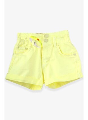 Neon Yellow - Girls` Shorts - Breeze Girls&Boys