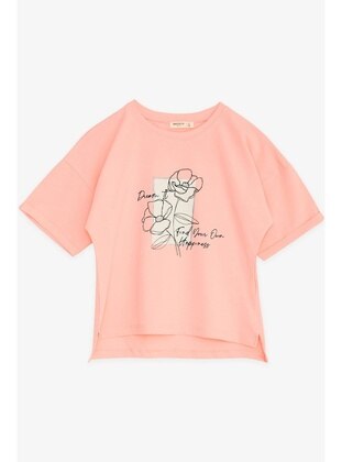 Salmon - Girls` T-Shirt - Breeze Girls&Boys