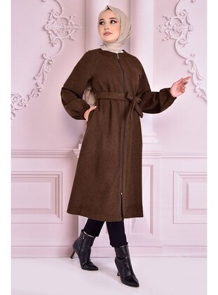 Moda Merve Brown Coat