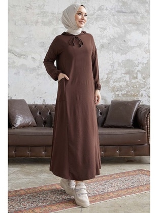 Bitter Chocolate - Double-Breasted - Unlined - Modest Dress - InStyle