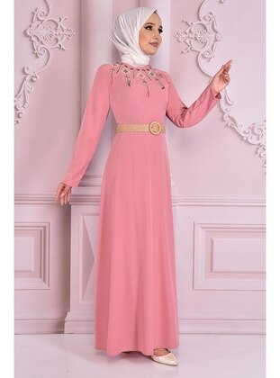 Dusty Rose - Modest Dress - Moda Merve