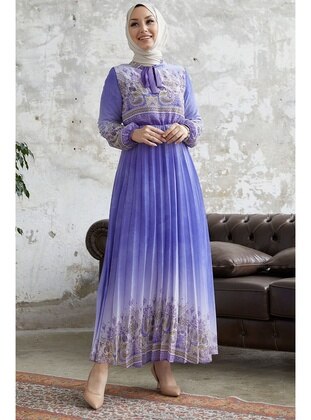 Lilac - Fully Lined - Modest Dress - InStyle