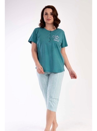 Turquoise - Plus Size Pyjamas - Vienetta